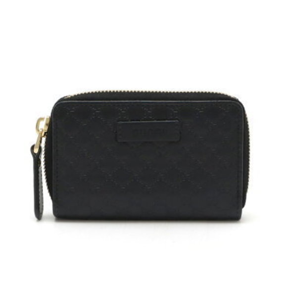 Gucci Micro Guccissima Zip Case Black Leather - Picture 1 of 5